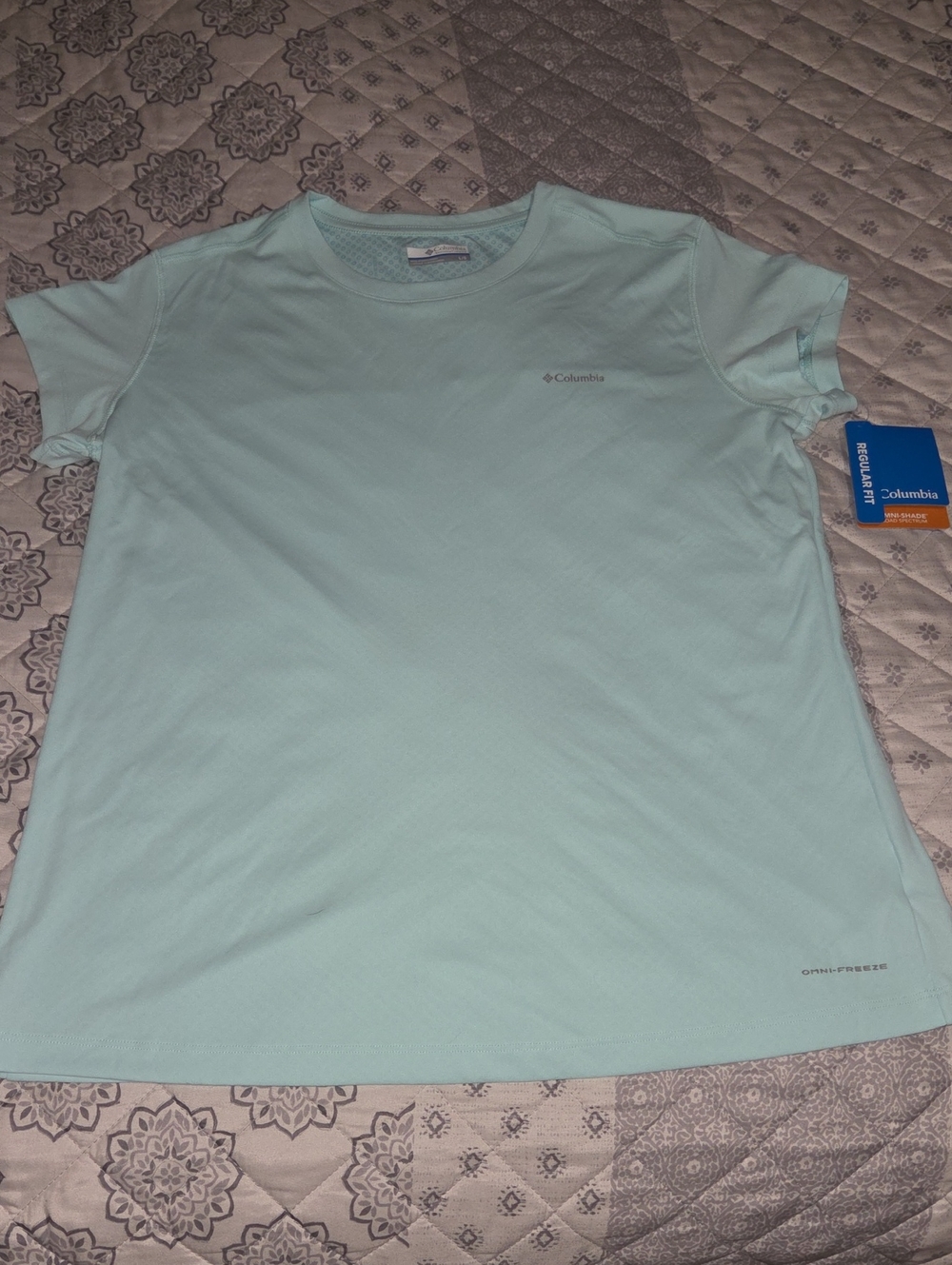 Columbia Ladies Short Sleeve Performance Tee — Mint Green